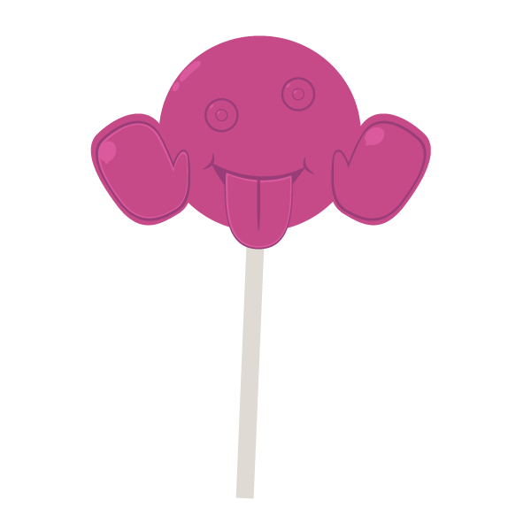 Peek_a_booロリポップ（ピンク）