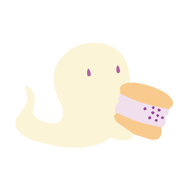 トゥンカロンを持つおばけ