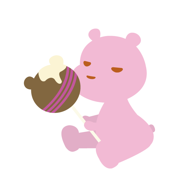 くまチョコを持つクマ