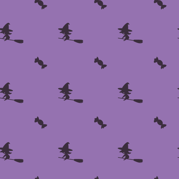 魔女とキャンディーのパターン