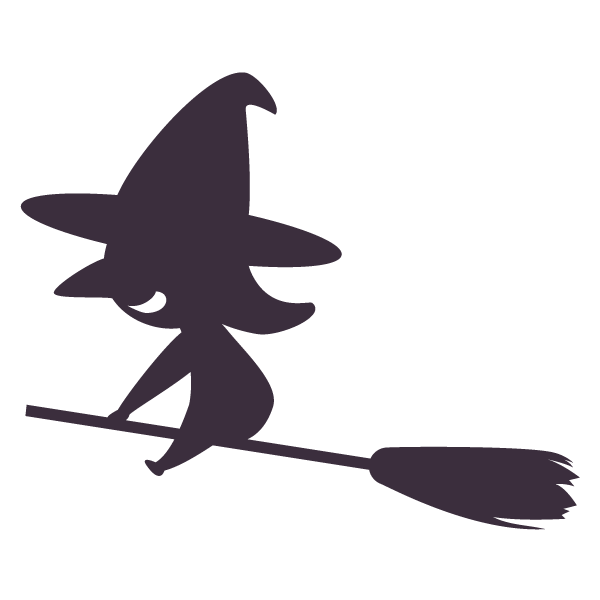 魔女のシルエット