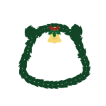 クマ型クリスマスリース