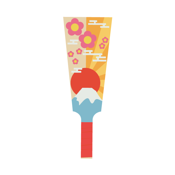 富士山の羽子板