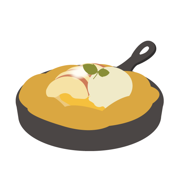 りんごとバニラのダッチベイビー