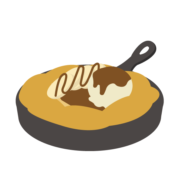 チョコバナナのダッチベイビー