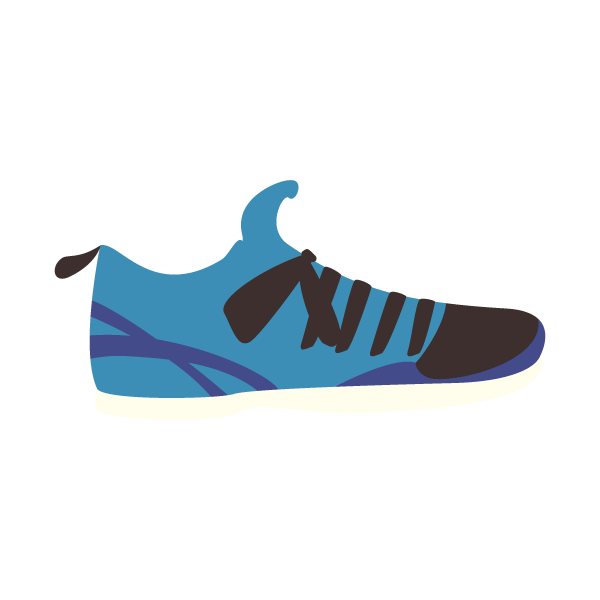 ランニングシューズ(青)