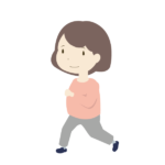 ウォーキングする女性