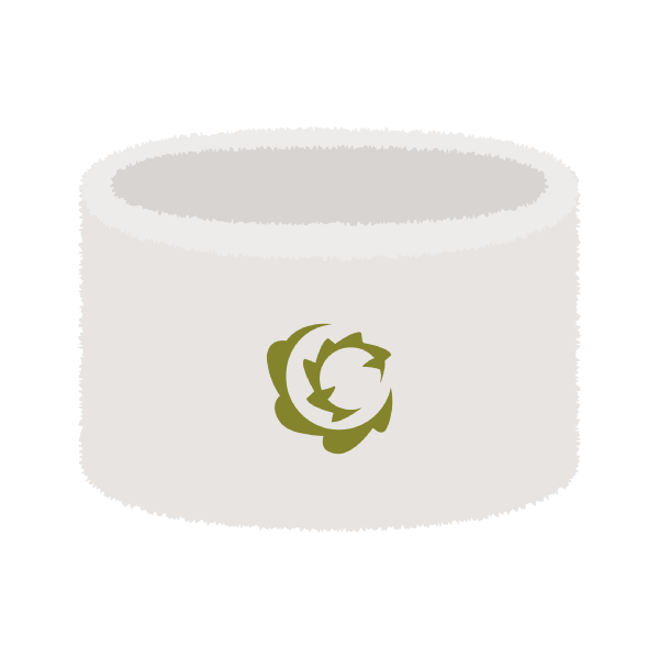 スポーツリストバンド（白）