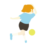 ボウリングでボールを投げた女性