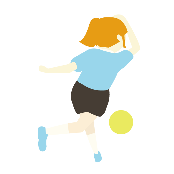 ボウリングでボールを投げた女性