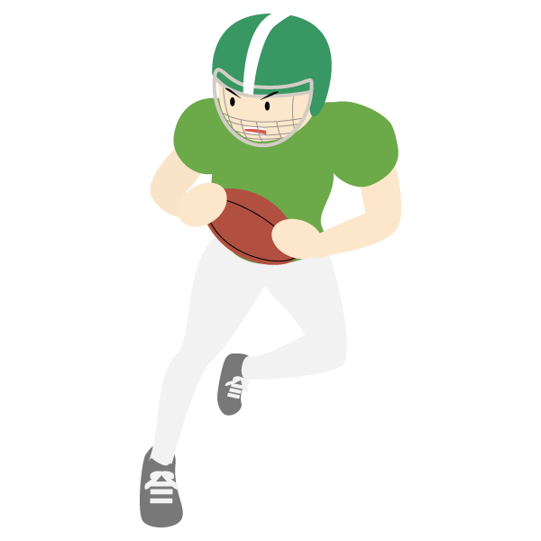 アメリカンフットボールの選手