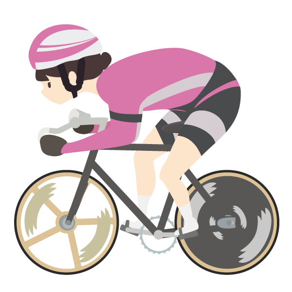 女子自転車トラック競技選手