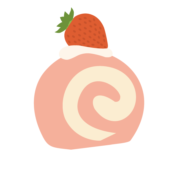 いちごのロールケーキ