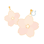 桜のイヤリング
