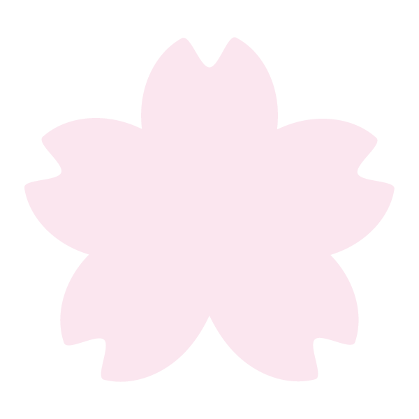 シンプルな桜の花