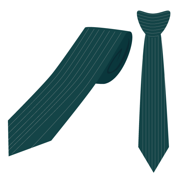 ストライプのネクタイ