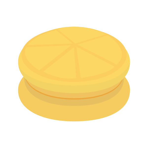 オレンジのマカロン