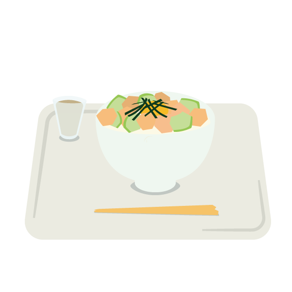 社食のポキ丼