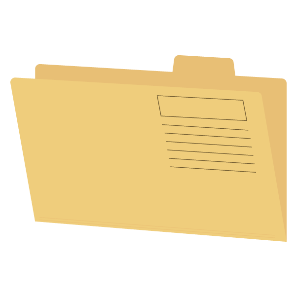 紙製の個別ファイル