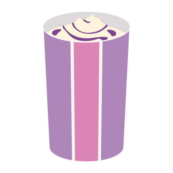 カップに入ったミニパフェ（グレープ）