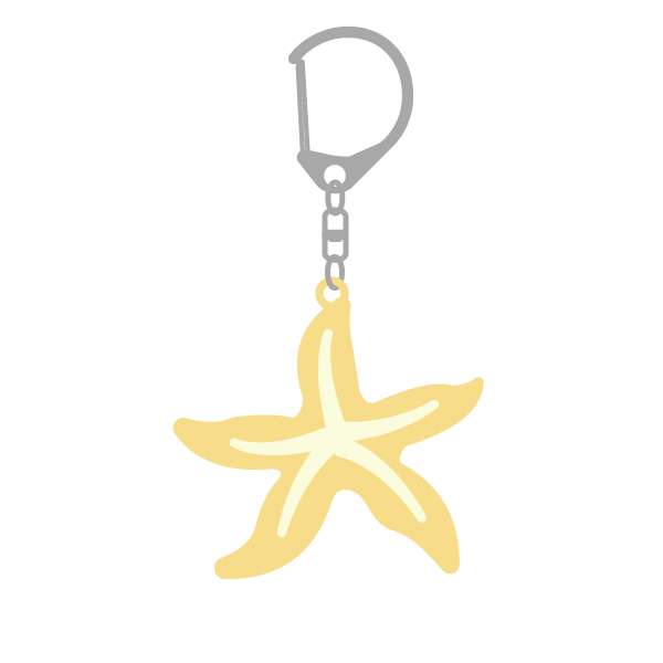 ヒトデのキーホルダー