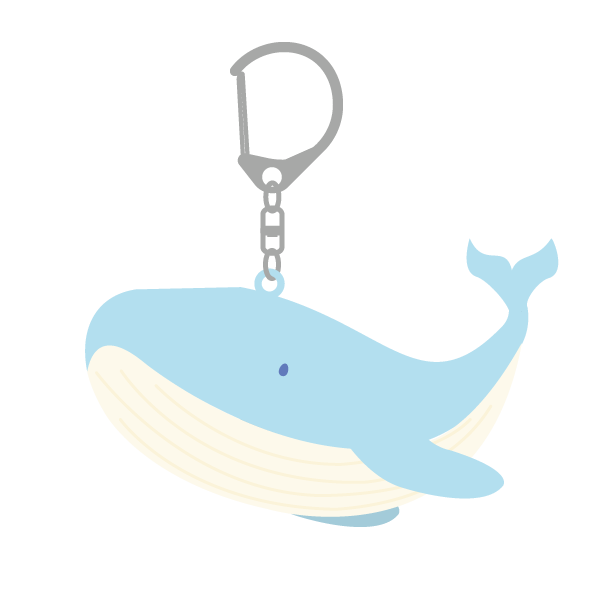 クジラのキーホルダー