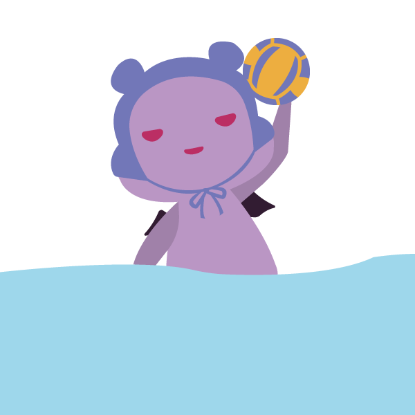 水球をするデビルベア