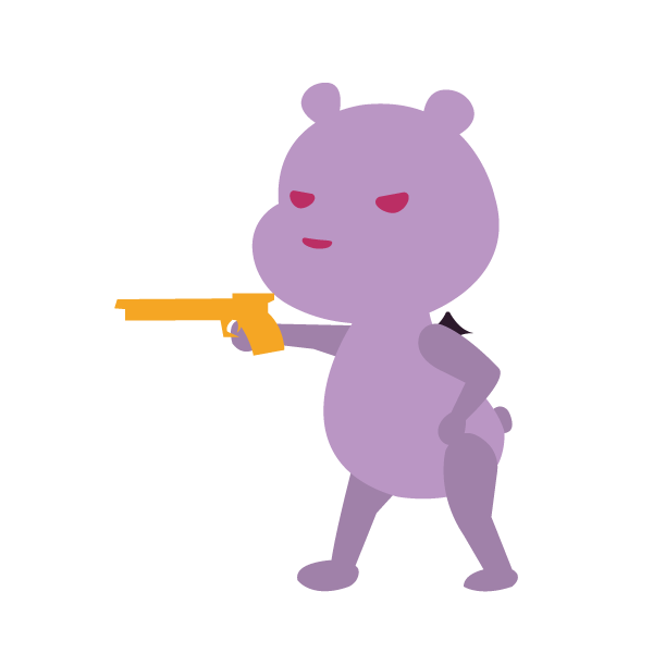 射撃をするデビルベア