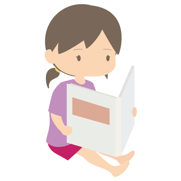 本を読む女の子