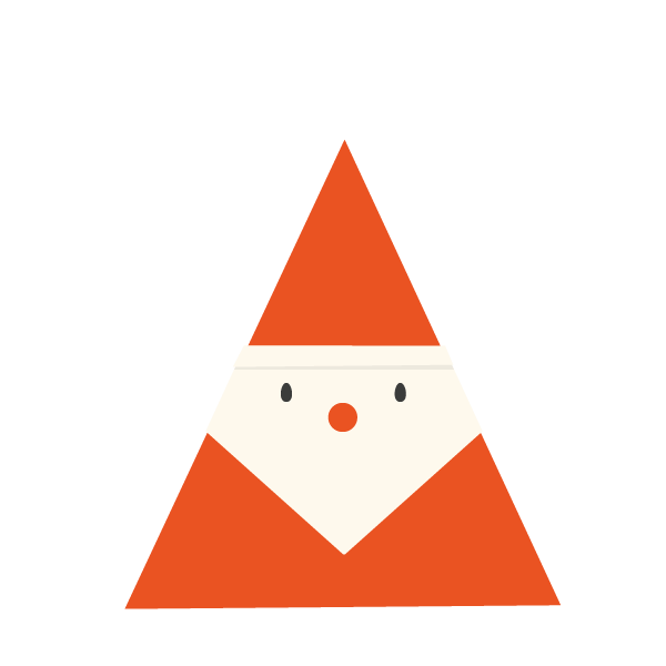 折り紙のサンタ