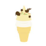クリスマスソフトクリーム