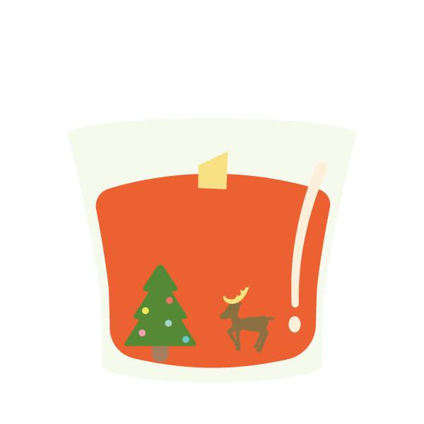 クリスマスアロマキャンドル