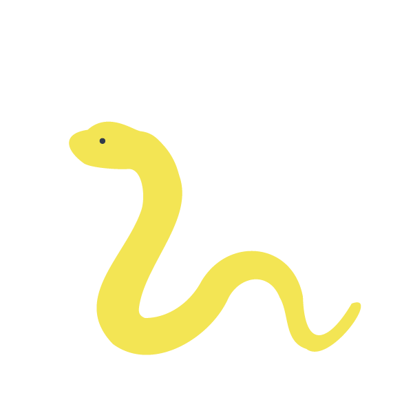 シンプルなヘビ