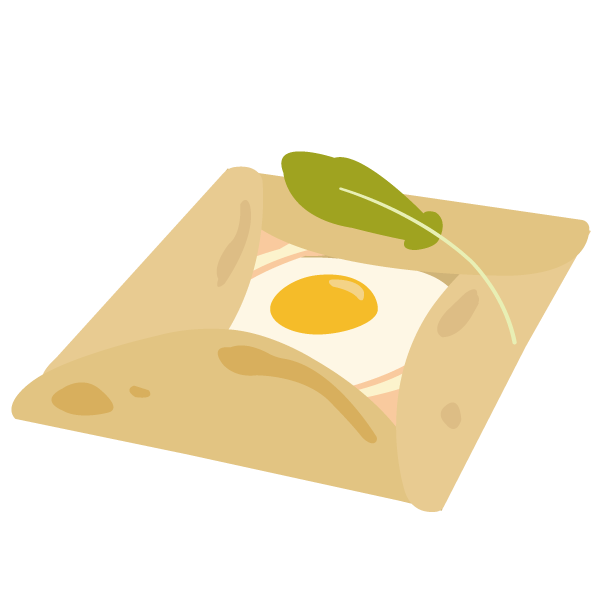 そば粉のガレット