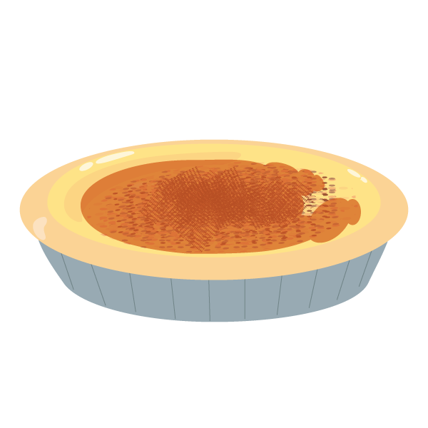 カラメルカスタードパイ