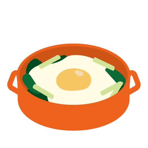 ほうれん草と卵のココット