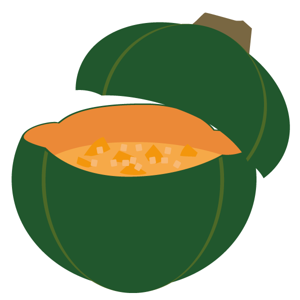 丸ごとかぼちゃのパンプキンスープ