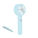 冷却プレート付ハンディファン