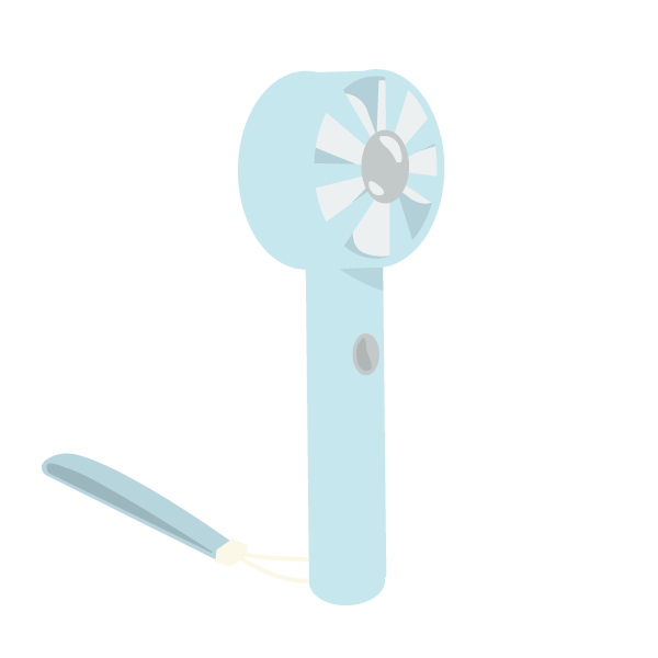 冷却プレート付ハンディファン