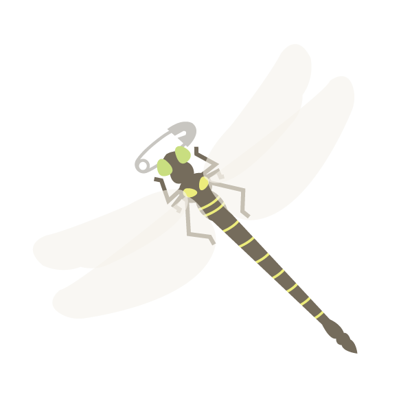 オニヤンマ型バッジ