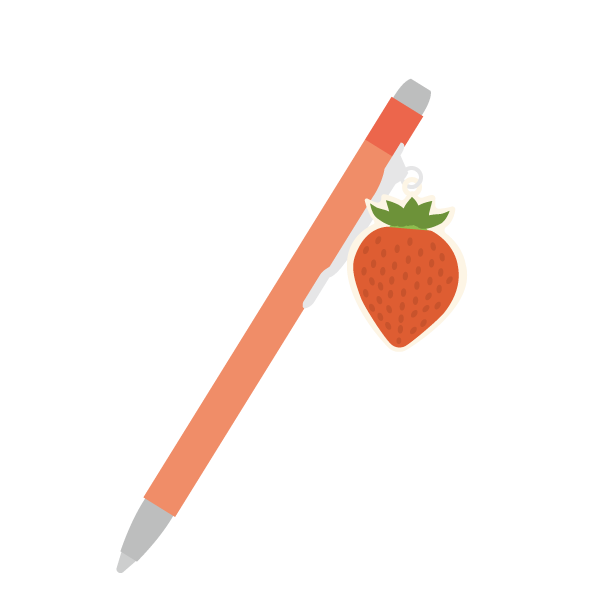 いちごチャームのボールペン