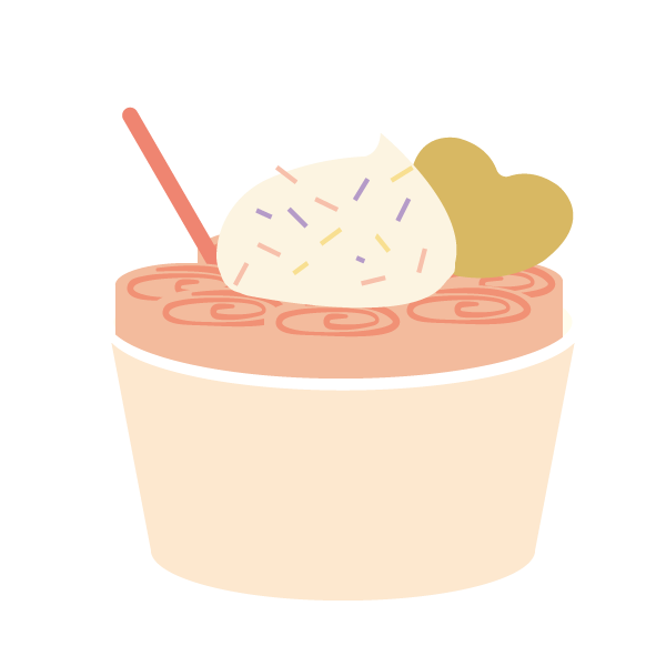 ロールアイス(ストロベリー味)