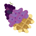 ぶどうワッフル