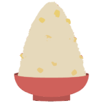 大盛りの栗おこわ