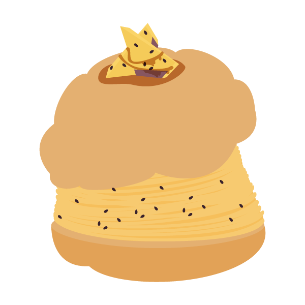 さつまいものモンブランシュークリーム