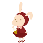 赤ずきんうさぎ