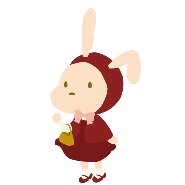 赤ずきんうさぎ