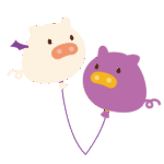 ぶたハロウィン風船