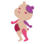 パッチワークくま