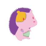 パッチワークハリネズミ